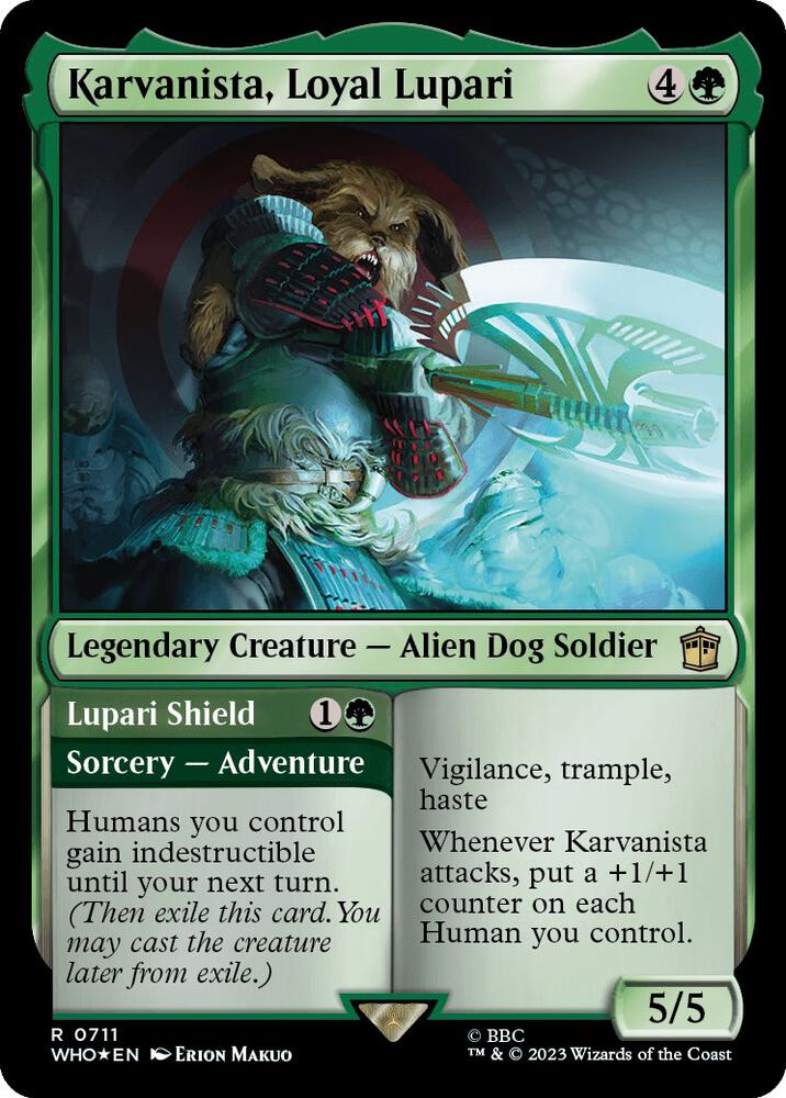 Karvanista, Loyal Lupari - Green