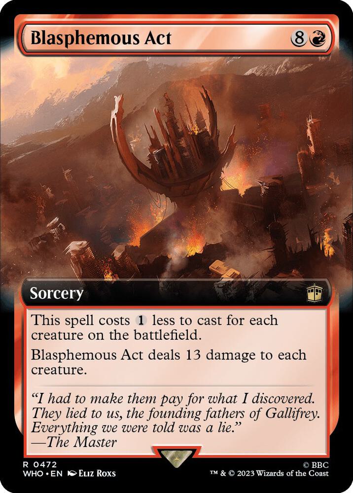 Blasphemous Act - sorcery - Red - Staple