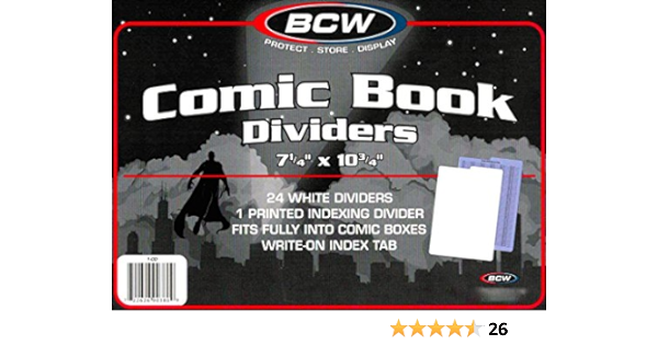 Comic Book Dividers (with bonus index divider)