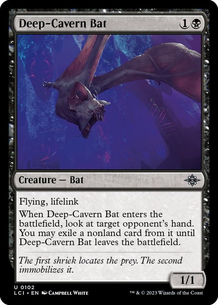 Deep-Cavern Bat - Black