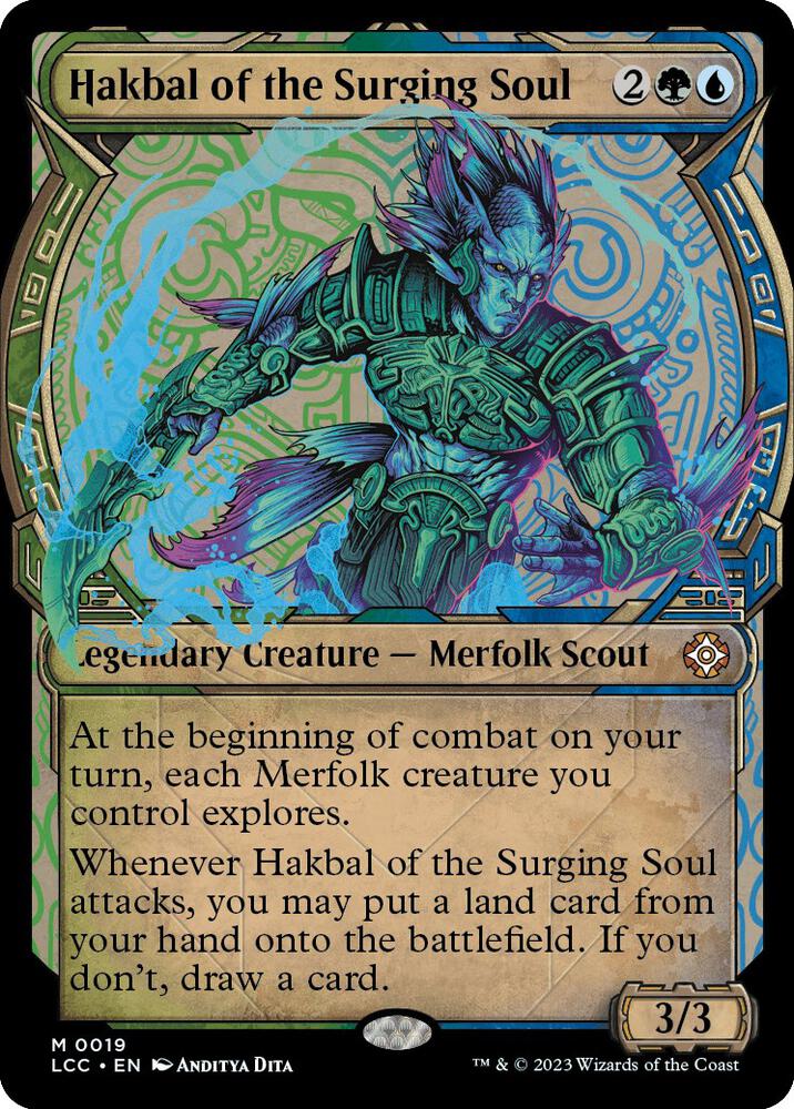 Hakbal of the Surging Soul - Green/Blue