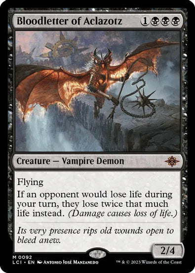 Bloodletter of Aclazotz - Creature - Vampire Demon - Black