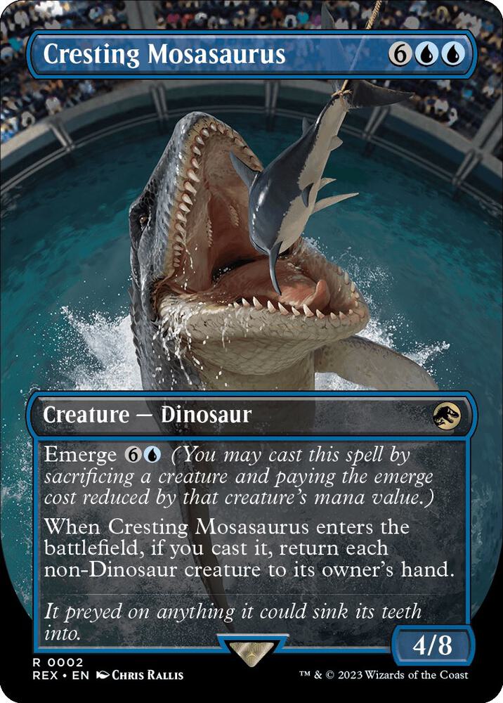 Cresting Mosasaurus - Blue