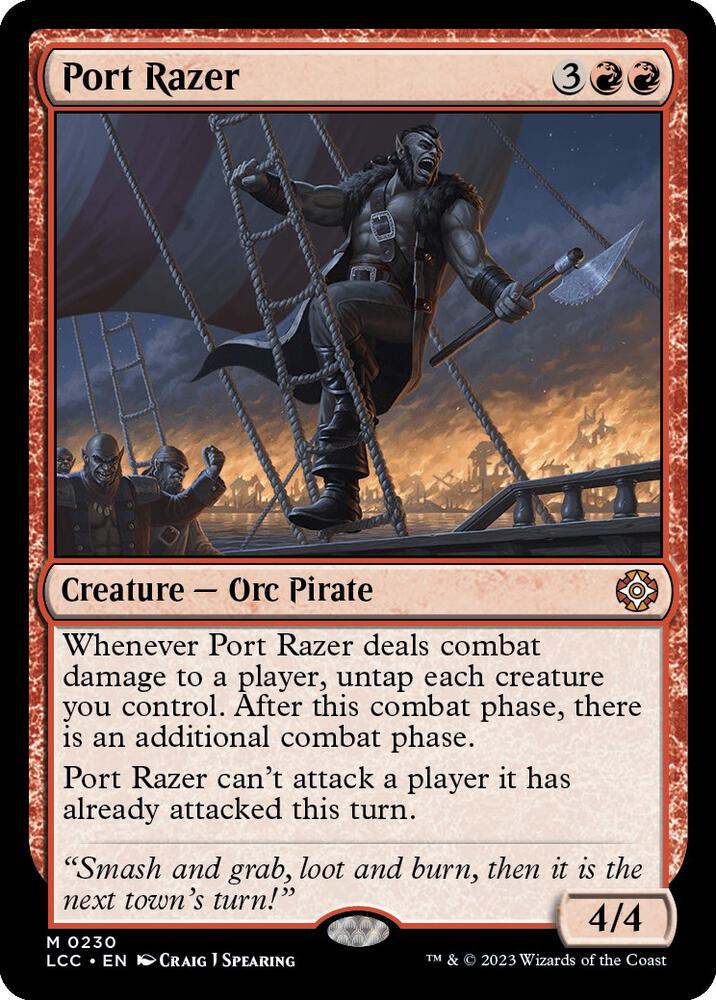 Port Razer - Creature - Orc Pirate - Red