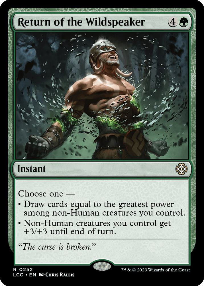 Return of the Wildspeaker - Green