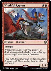 Wrathful Raptors - Creature - Dinosaur Red