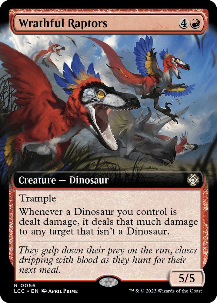 Wrathful Raptors - Creature - Dinosaur Red