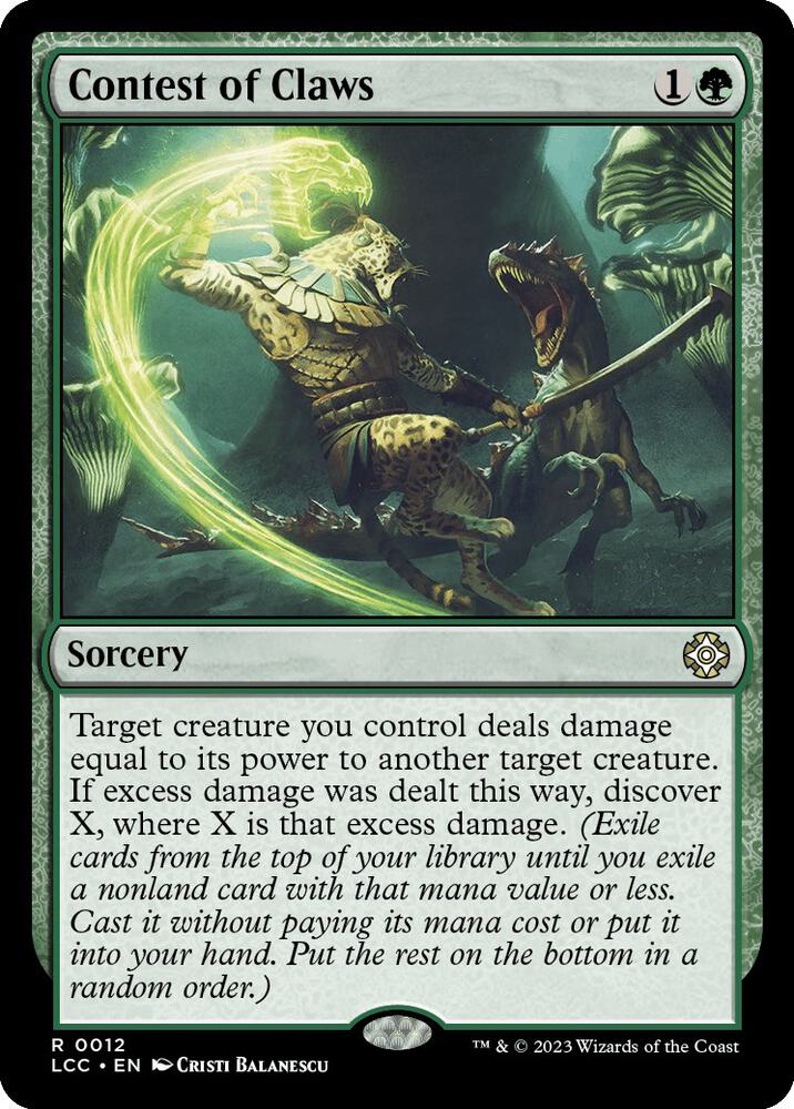 Contest of Claws - Green