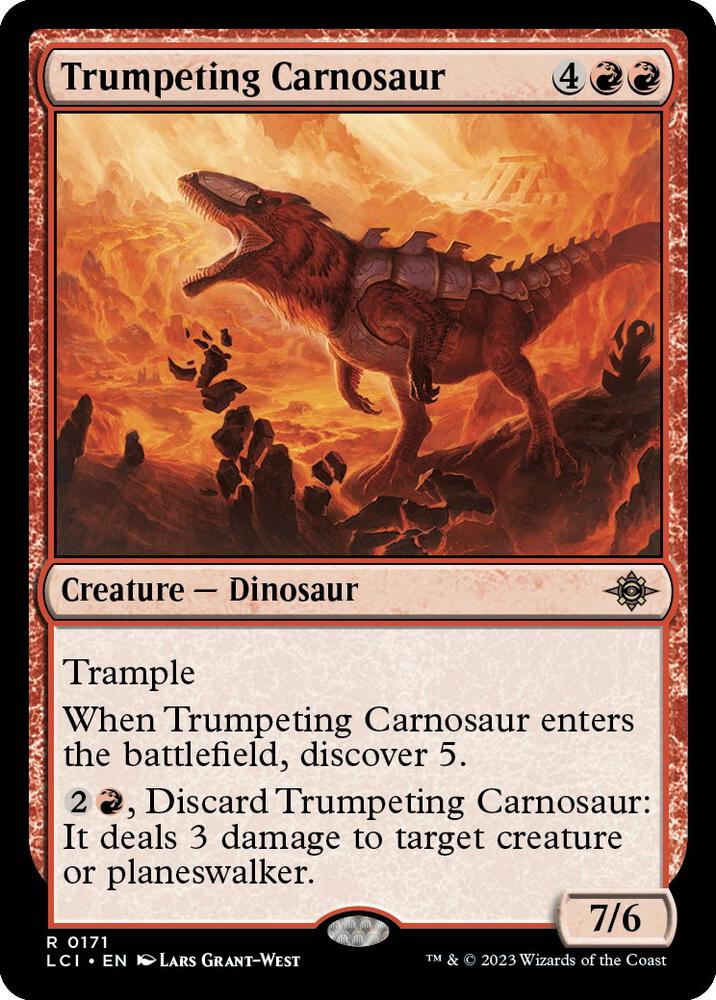 Trumpeting Carnosaur - Red