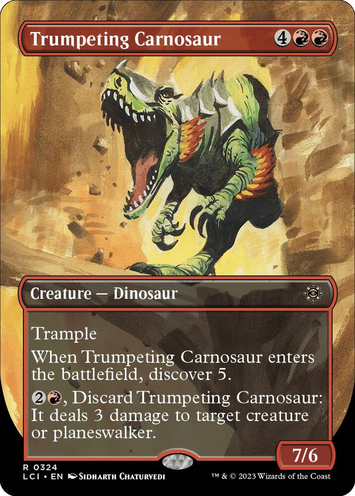 Trumpeting Carnosaur - Red