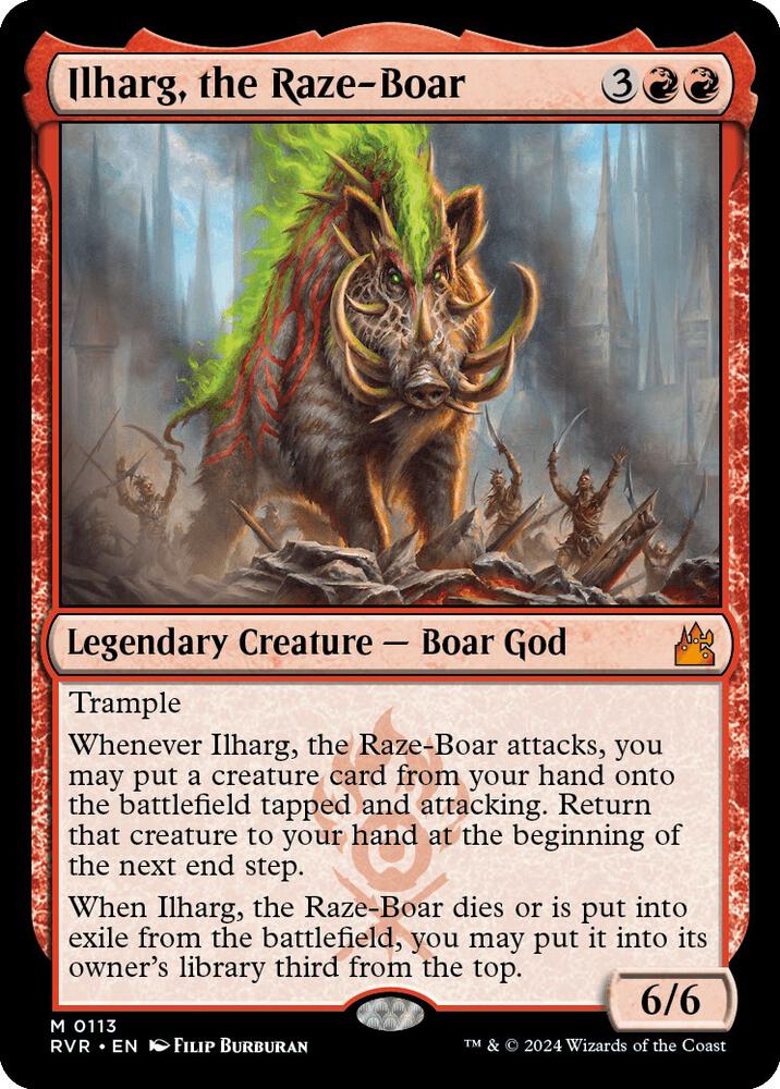 Ilharg, the Raze-Boar - Red