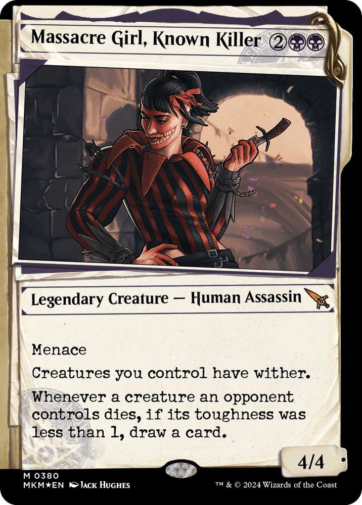 Massacre Girl, Known Killer - Legendary Creature - Human Assassin - Black