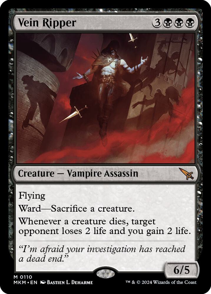 Vein Ripper - Creature - Vampire Assassin - Black
