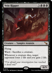 Vein Ripper - Creature - Vampire Assassin - Black