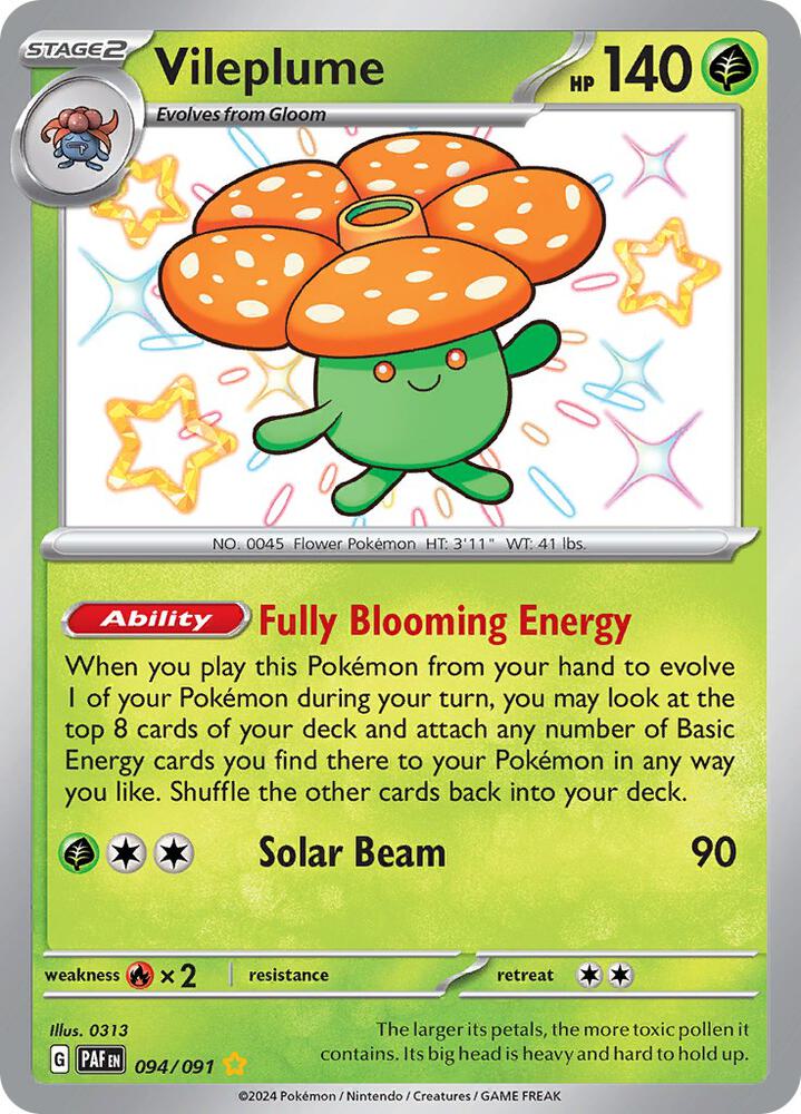 Vileplume - Grass/Psychic