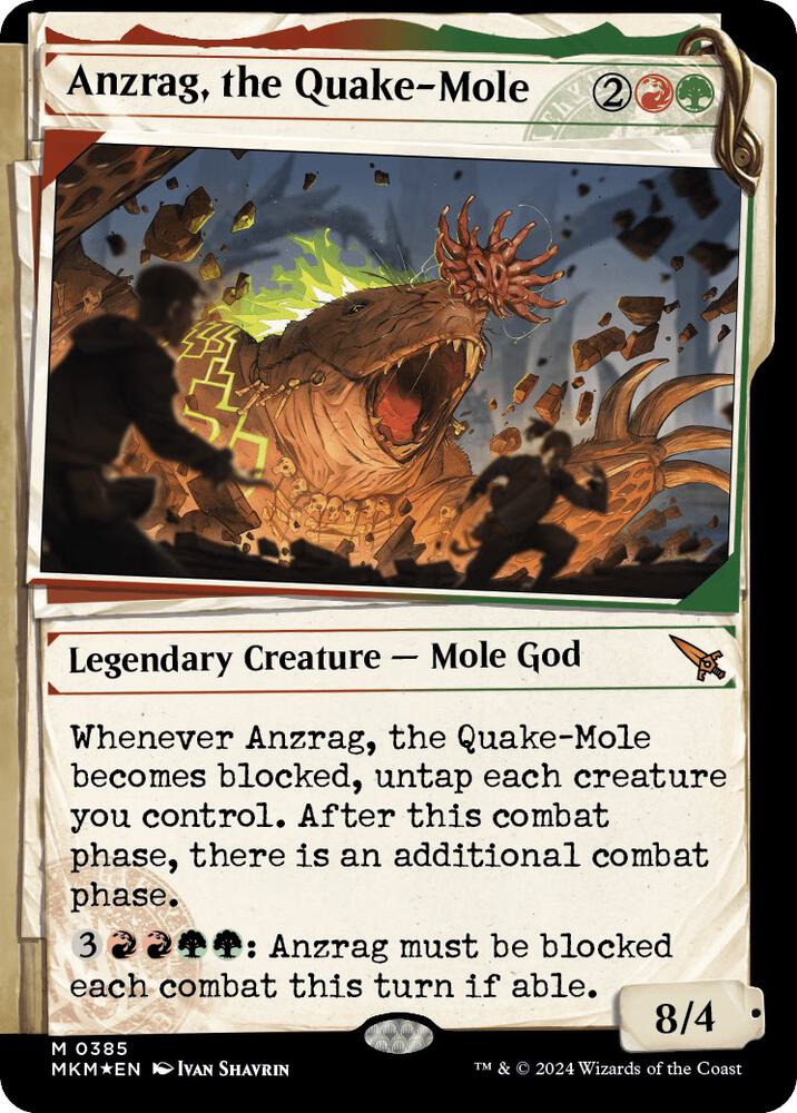 Anzrag, the Quake-Mole - Red/Green