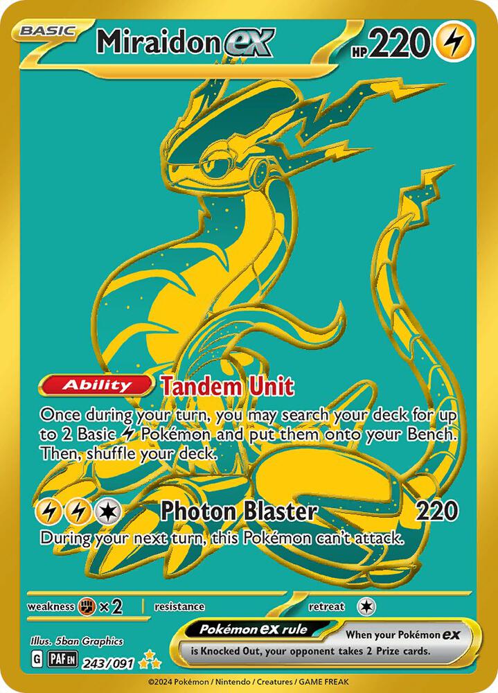 pokemon shiny infinity cards Miraidon EX