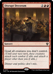 Disrupt Decorum - Red