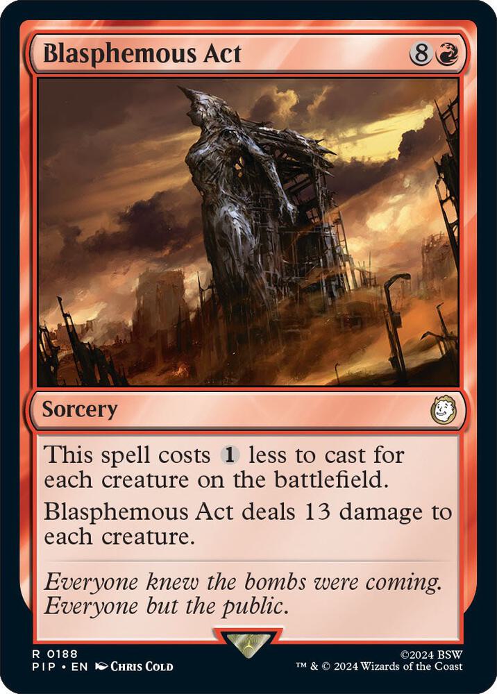 Blasphemous Act - sorcery - Red - Staple