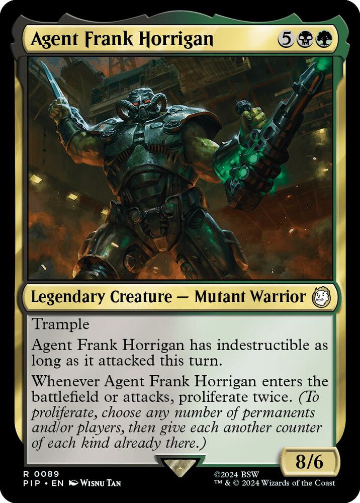 Agent Frank Horrigan - Black/Green