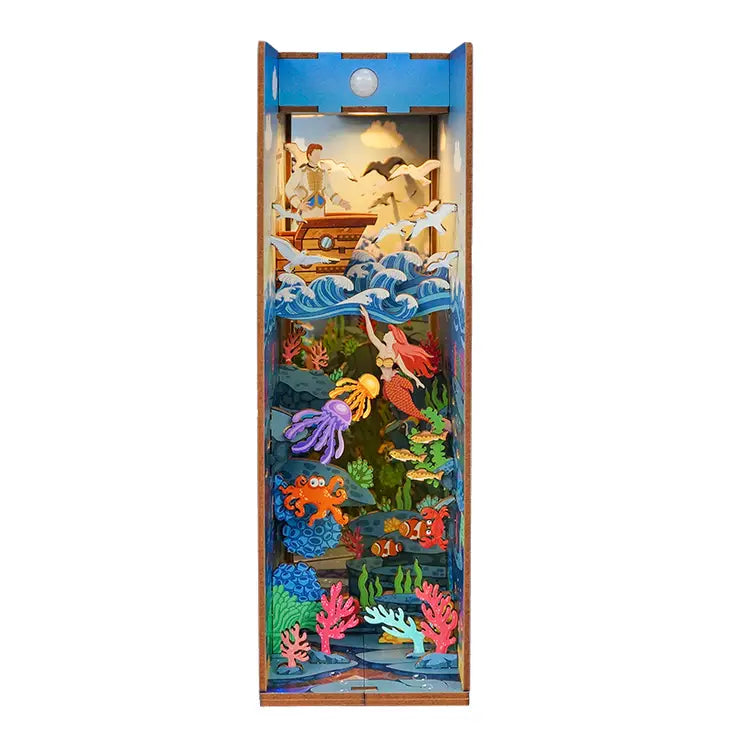 DIY Miniature House Book Nook Kit: Mermaid Story