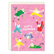 Cat's Pajamas Birthday Card