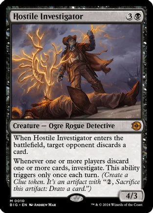 Hostile Investigator - Creature - Ogre Rogue Detective - Black