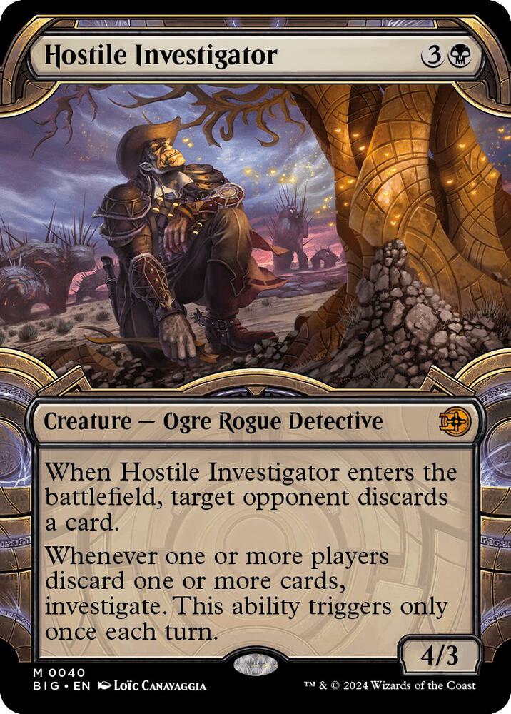 Hostile Investigator - Creature - Ogre Rogue Detective - Black