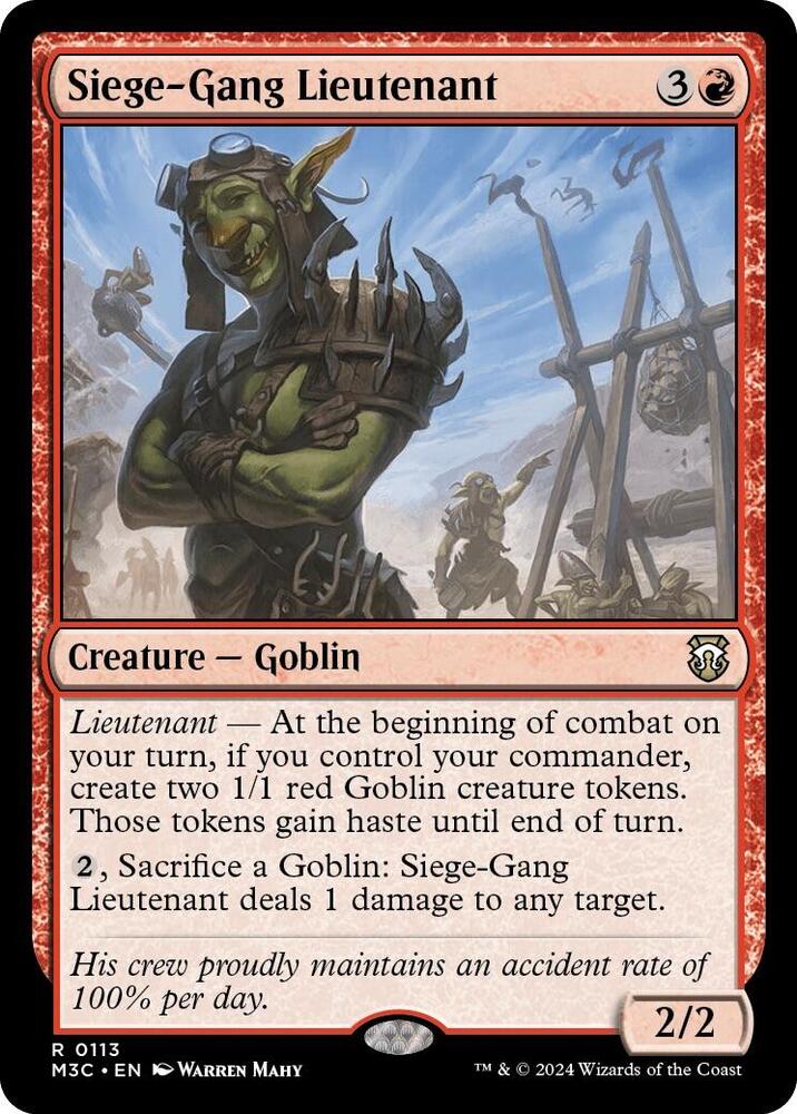 Siege-Gang Lieutenant - Red