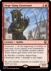 Siege-Gang Lieutenant - Red