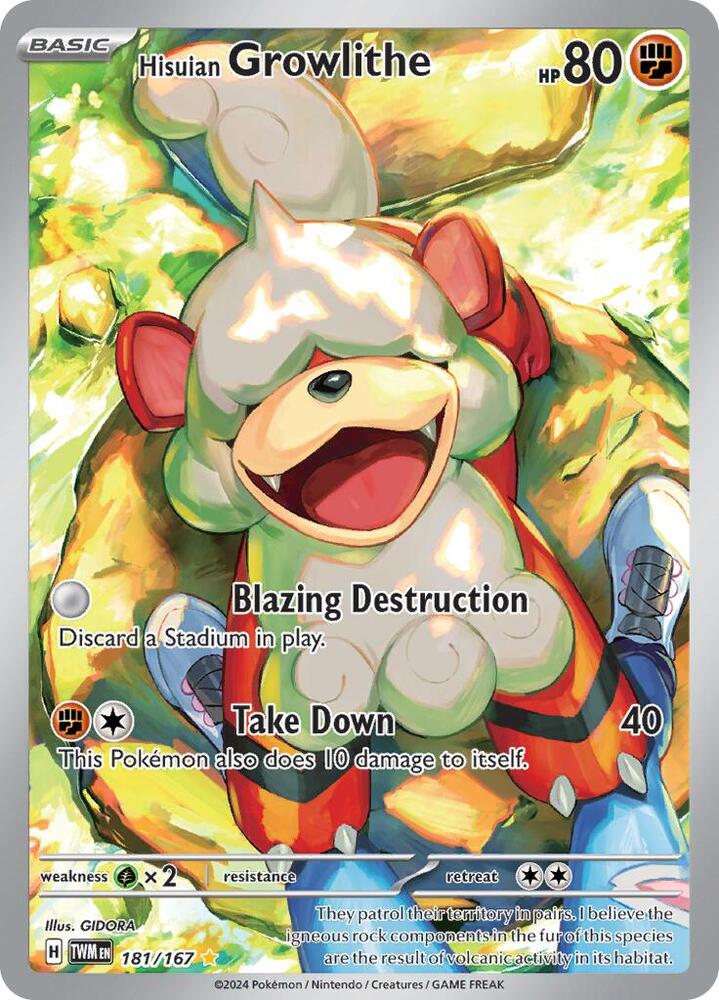 Hisuian Growlithe - Fighting