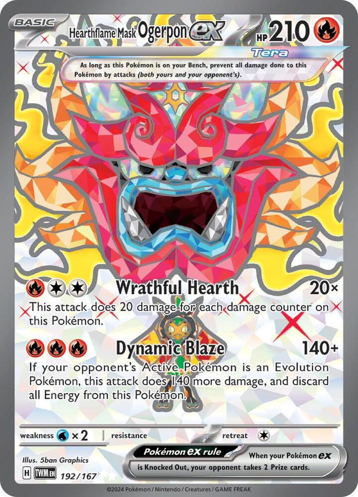Hearthflame Mask Ogerpon EX - Fire