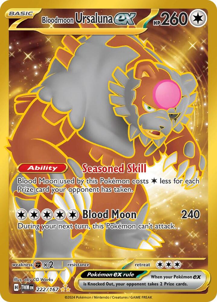 Bloodmoon Ursaluna EX - Colorless