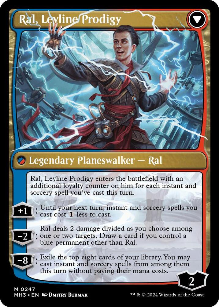 Ral, Monsoon Mage // Ral, Leyline Prodigy - Legendary Creature - Human Wizard - RED - BLUE