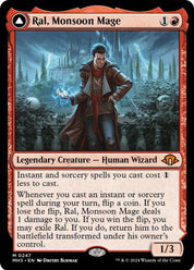 Ral, Monsoon Mage // Ral, Leyline Prodigy - Legendary Creature - Human Wizard - RED - BLUE