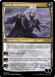 Sorin of House Markov - Legendary Creature - Human Noble - Black // Sorin, Ravenous Neonate - Legendary Planeswalker - Sorin