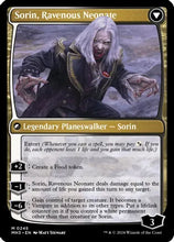 Load image into Gallery viewer, Sorin of House Markov - Legendary Creature - Human Noble - Black // Sorin, Ravenous Neonate - Legendary Planeswalker - Sorin
