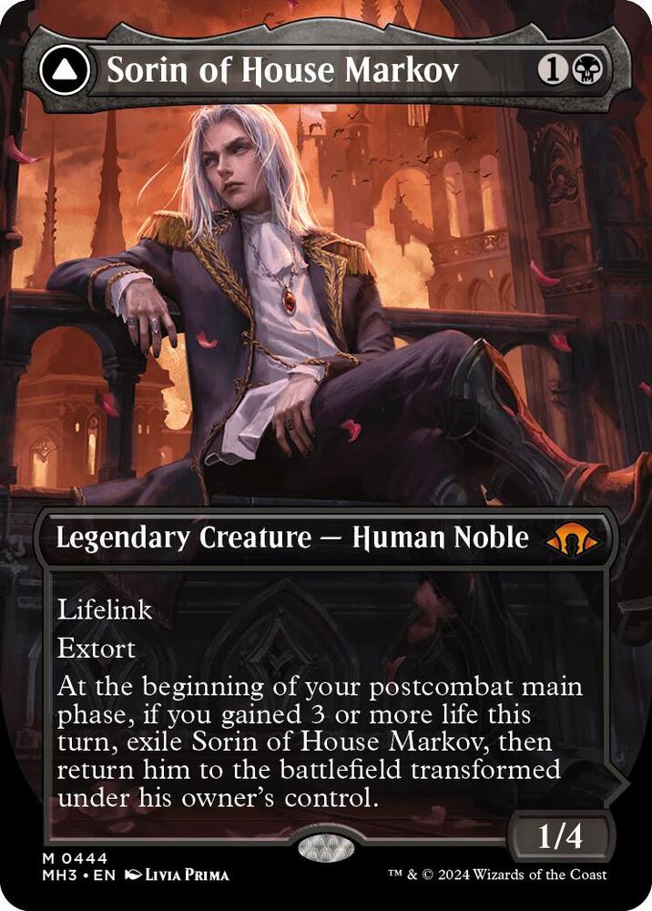 Sorin of House Markov - Legendary Creature - Human Noble - Black // Sorin, Ravenous Neonate - Legendary Planeswalker - Sorin
