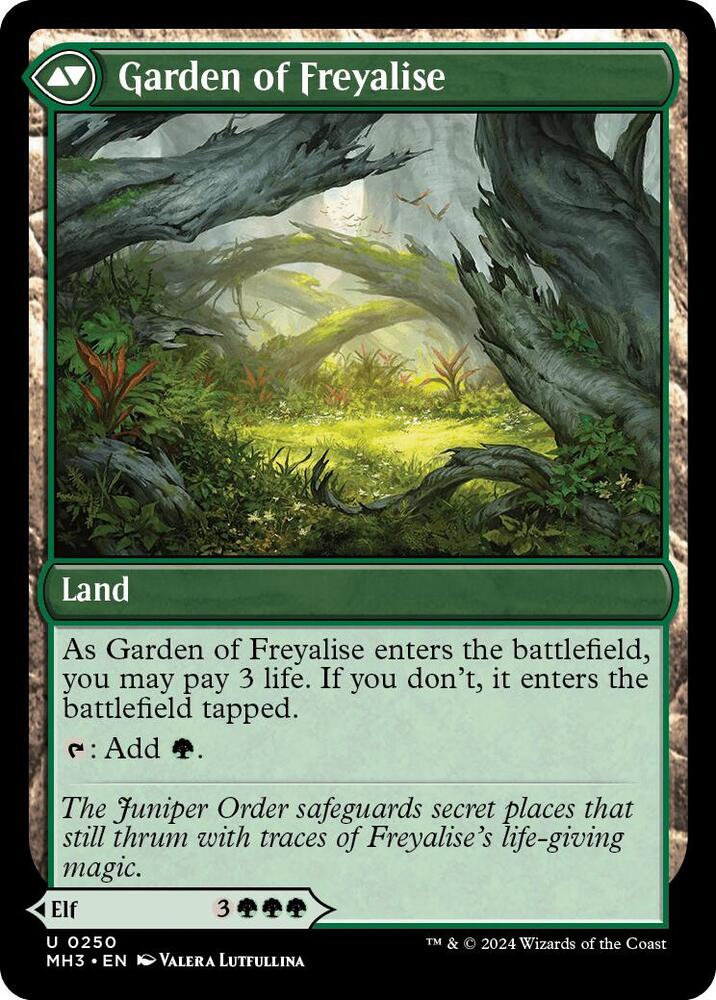 Disciple of Freyalise / Garden of Freyalise - Green