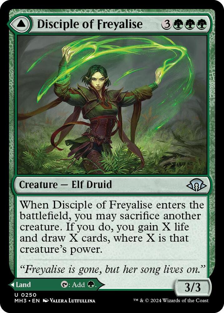 Disciple of Freyalise / Garden of Freyalise - Green