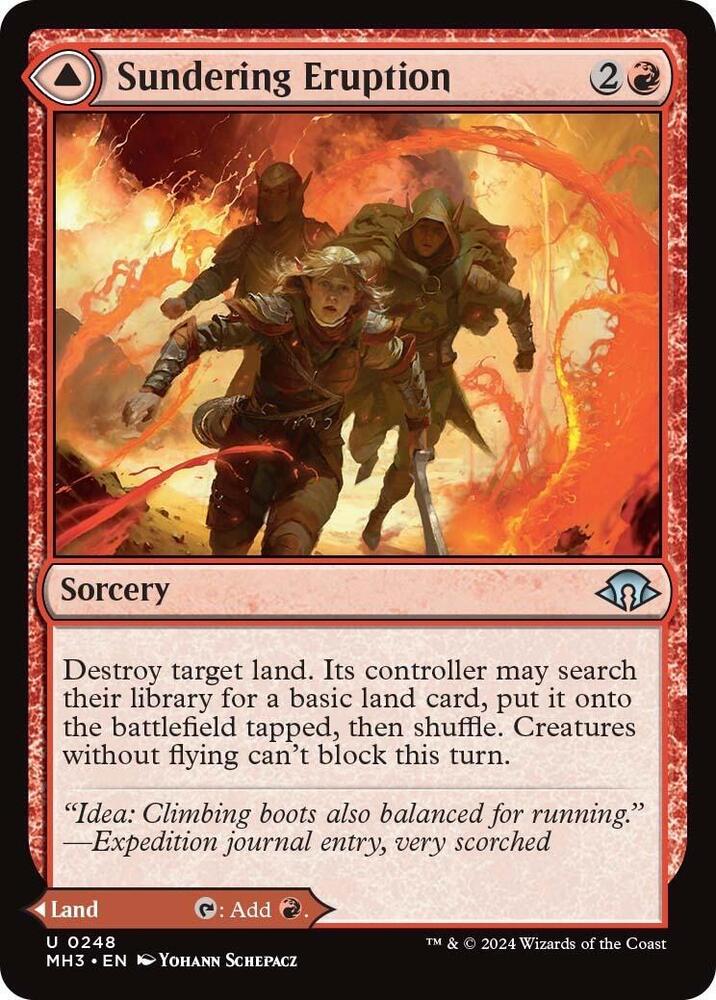 Sundering Eruption / Volcanic Fissure - Red