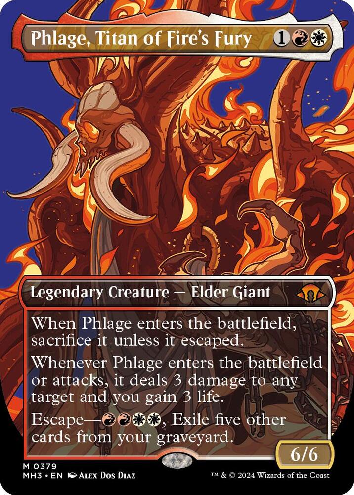 Phlage, Titan of Fire's Fury - Legendary Creature - Elder Giant red/white
