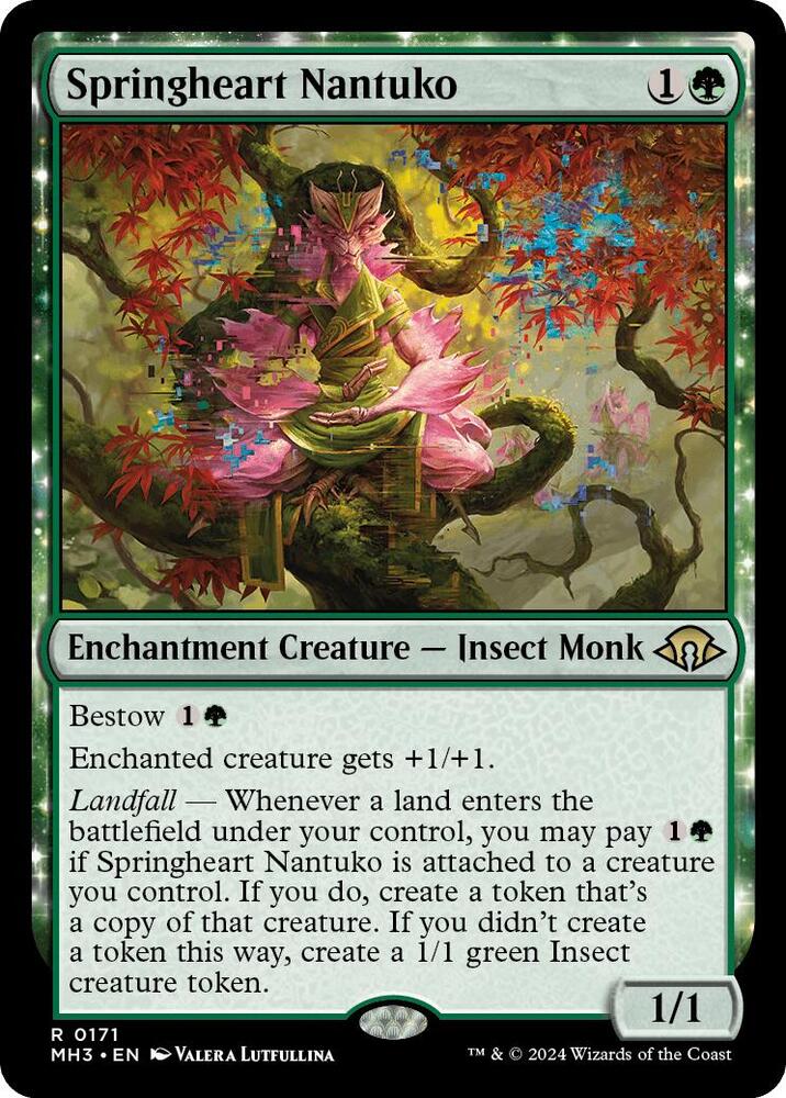 Springheart Nantuko - Enchantment Creature - Green