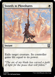 Swords to Plowshares - White