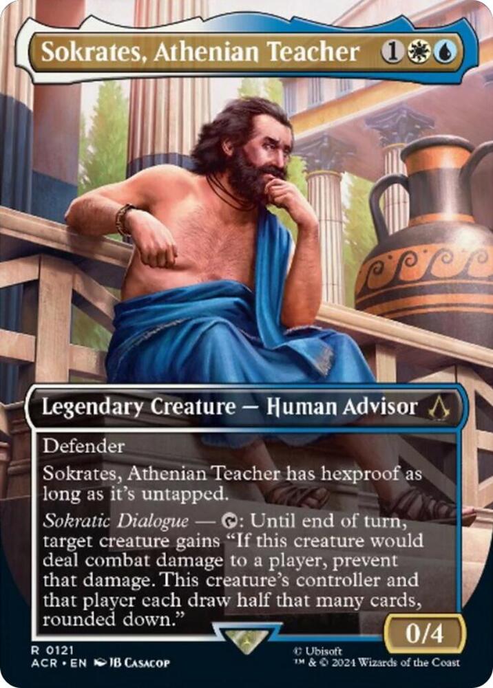 Sokrates, Athenian Teacher - White/Blue