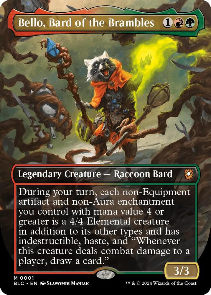 Bello, Bard of the Brambles - Red/Green