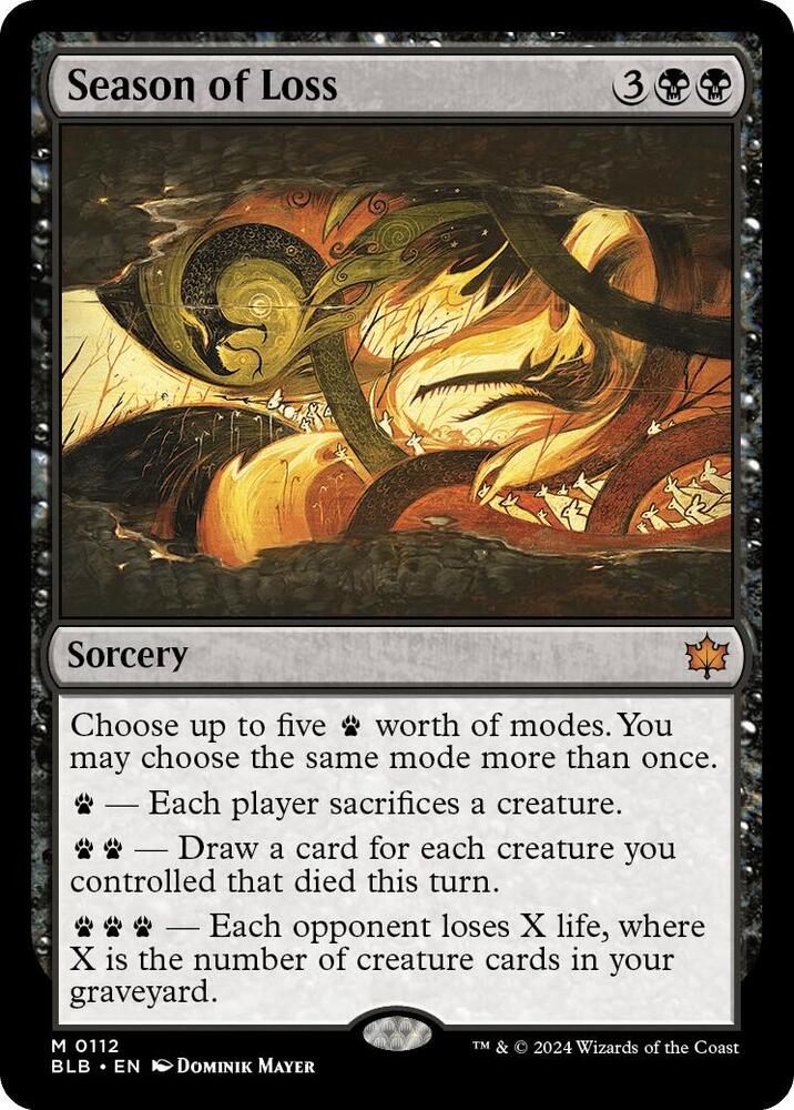 Season of Loss - Sorcery - Black