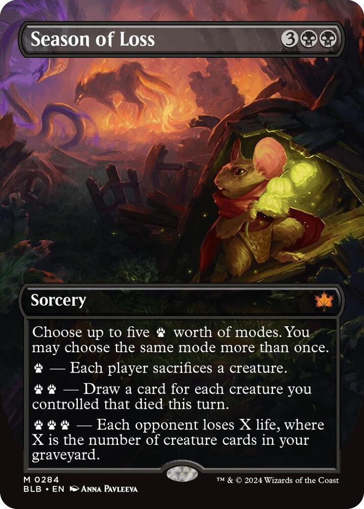 mtg black sorcery cards Season of Loss - Sorcery