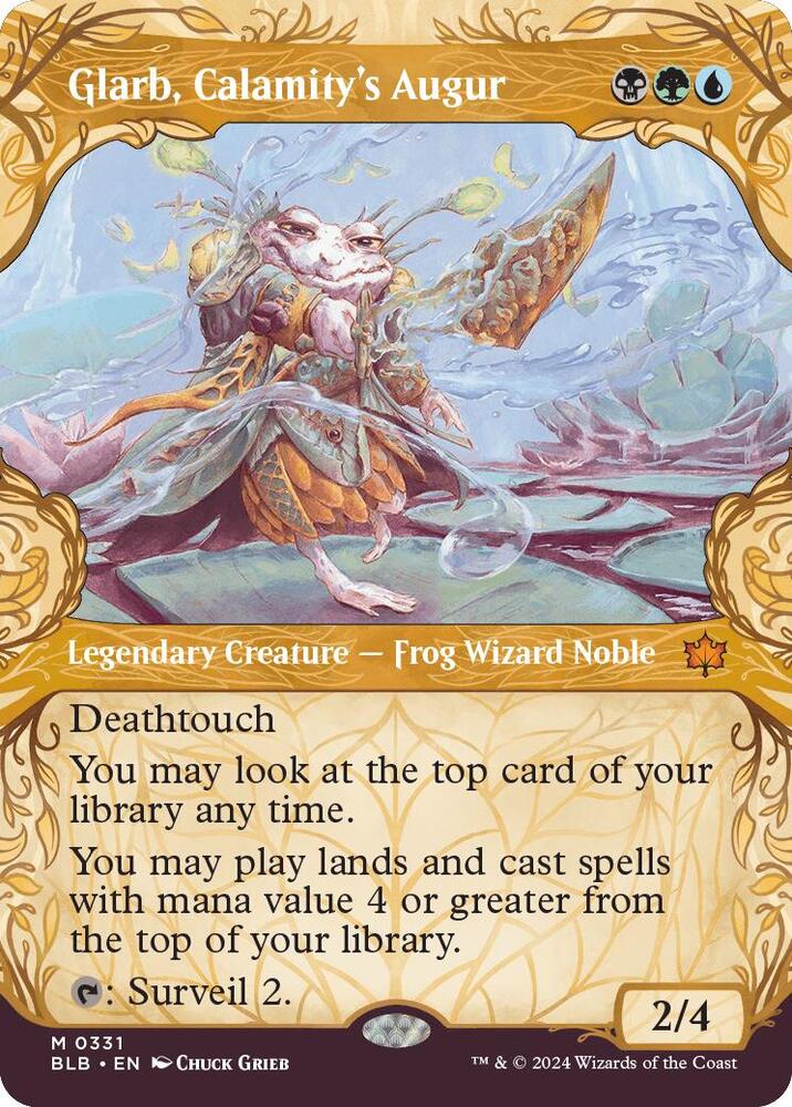 Glarb, Calamity's Augur - Legendary Creature - Frog Wizard Noble - Multicolor