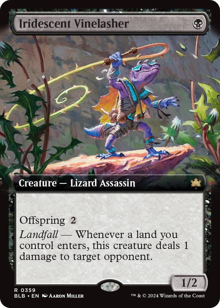 Iridescent Vinelasher - Creature - Lizard Assassin - Black